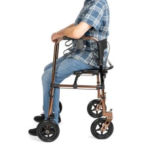 Hodulja s kolesi in sedežem